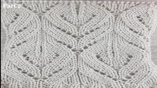 Easy Knitting Pattern! Beautiful Stitches For Beginners With Subtitles! Part 2