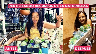 MACETAS HECHAS CON RECURSOS DE LA NATURALEZA |🌺Flor Soñada