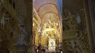 High Gothic Alter at the Compostela de Santiago Cathedral in Spain