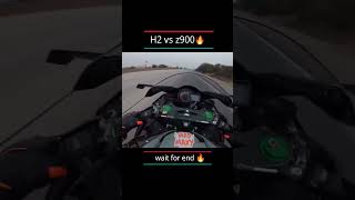 2022_kawasaki_Ninja_H2_vs_z900🔥 | crazy backfires#shorts #youtubeshorts #shorts