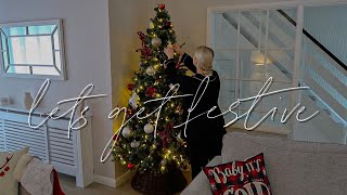 DECORATE WITH ME FOR CHRISTMAS | lounge decorating, b&m haul & festive baking