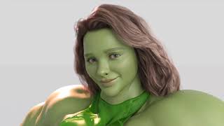 Chloë  She Hulk Transformation