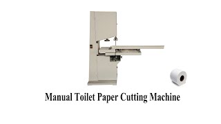 Semi automatic maxi roll paper band saw cutting machine