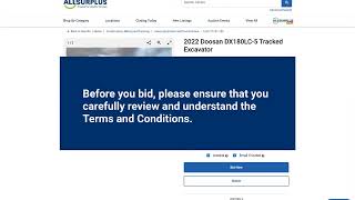 AllSurplus Customer Support: How To Bid