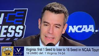 Post Game Press Conference - Tony Bennett after losing to UMBC