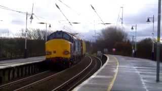 37612 & 37610 at Troon Station. 20/11/15