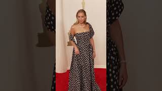 Jennifer Lawrence turns #DiorCouture polka dots into a statement at the 96th Oscars. #shorts