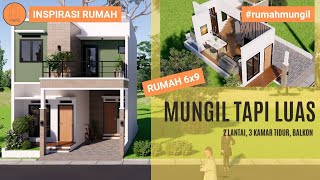 Bagaimana Membangun RUMAH 2 LANTAI 3KT DI LAHAN SEMPIT 6X9 | Lahan 6x9 | Inspirasi Rumah | 014