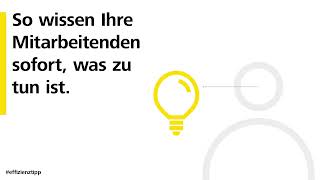 Effizienztipp: Verarbeitungsempfehlung