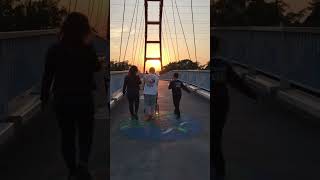 Sunset In Japan will walking in the bridge #shortvideo #japantrip #family #japan #youtube #pinoy  ￼