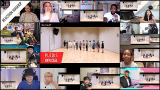 ‘[Choreography Video] SEVENTEEN - _WORLD’ reaction mashup