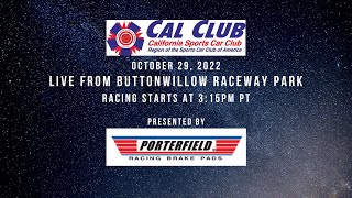 Cal Club SCCA Races Presented by Porterfield Brakes - Saturday Oct. 29, 2022