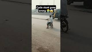 cycle stunt gone wrong 😭😱