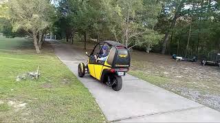 Arcimoto Bumble Bee FUV New Passenger Windshield Test Drive with Darrell, Diane & Bandit Rademacher