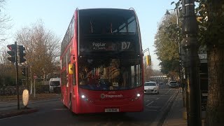 Stagecoach London D7 to Poplar, All Saints 19795 LX11 BHO (Last video of 2023)