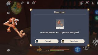 How to use Red Metal Key iron gate Locations | Genshin Impact 5.0