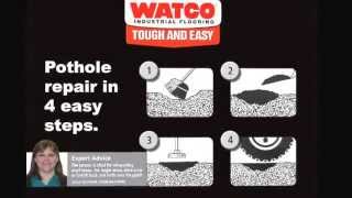 How to easily fix potholes and patch asphalt with Watco Floor's Asphalt Repair Patch