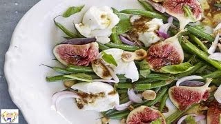 Mediterranean fig and mozzarella salad