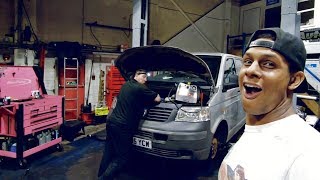 VW T5 Transporter "engine change she runs again"  | PART 2|  RACEVAN | CONVERSION |