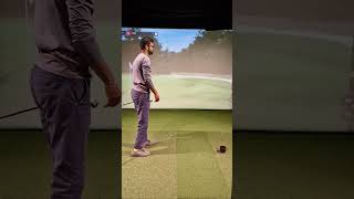 Making golf look easy! 182 yards to 13 feet! #thegolfguy #golfswing #golfsimulator #golf #golflife