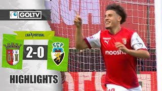 TRIUNFO DEL BRAGA DE RODRIGO SALAZAR 🇺🇾 | Braga 2 - 0 Farense | GOLES | Primeira Liga de Portugal