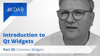 Introduction to Qt Widgets (Part 20) - Common Widgets