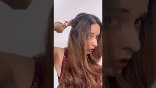 Diy party hairstyle #diy #easyhairstyle  #hairtutorial #shortvideo