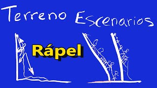 Rápel: terreno y escenarios.