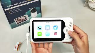 4.3 Inch Video Baby Monitor With Pan Tilt Camera Unboxing, Review, Test