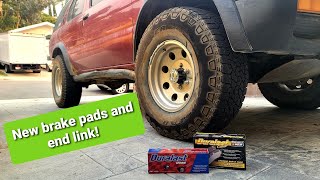 R50 Pathfinder gets new brakes and Sway bar end link!