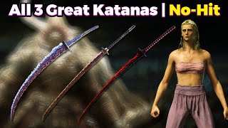 All 3 Great Katanas | No Hit Consort Radahn | Elden Ring