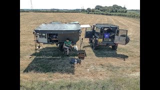 Overland Off Grid Off Road Trailer - Land Rover Defender 90 - How to Set-up and New Accessories