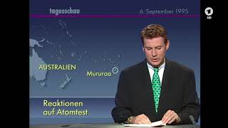 06.09.1995 Französischer Atomtest auf Mururoa Atoll - Weltweite Proteste