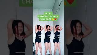 SWEAT BELT WAIST TRIMMER CHALLENGE DAY 27 | Jhean Marie's Channel #shorts