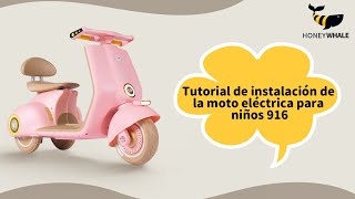 ¡Arma tú Moto Eléctrica para Niños 916! - Honey Whale