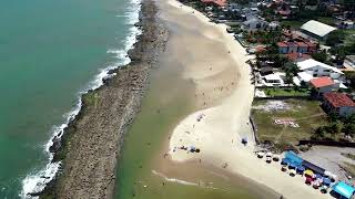 PRAIA DE SERRAMBI, LITORAL DE PERNAMBUCO, NUA VISÃO COM DJI MINI SE.