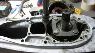 OMC electric shift swivel housing outdrive repair