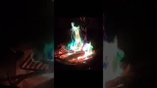 Rainbow Colored Campfire