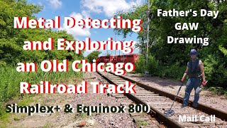 Metal Detecting & Exploring  an Old Chicago Railroad Track | Live Stream/Premiere | GAW Drawing