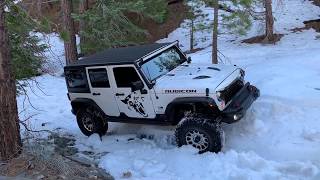 Lytle Creek Off Road Jeep Trail Run in the Snow