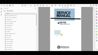 Hitachi KH125 Service manual