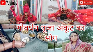 हमारे घर में गोवर्धन पूजा अन्नकूट प्रसाद || Govardhan pooja or annkut parshad ghar mai ||