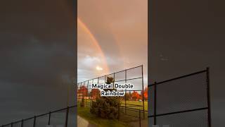 Moment of Pure Wonder💕 Double Rainbow Delight🌈🫶❤️ #shorts #viralvideo #trending #hungry2birds