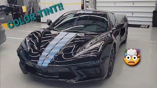 CRAZY TINT ON MY NEW CORVETTE!!