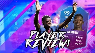 FIFA 19 DEMBELE PLAYER REVIEW! (82) THE BEST CHEAP ATTACKER!