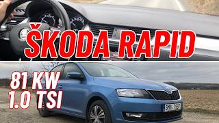 Škoda Rapid 1.0 TSI 81 kW 2019 - POV jízda a prohlídka