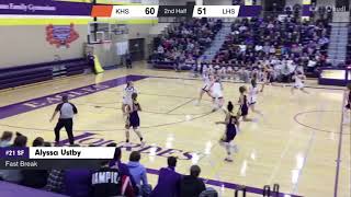 #5 - Lourdes' Alyssa Ustby and 1 (Hudl)