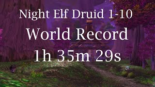 Classic WoW - Druid 1-10 [OLD] World Record (1h 35m 29s)