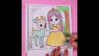 Fun Coloring For Kids |How to Color Princess  | Coloring Tutorial For Kids #coloringforkids