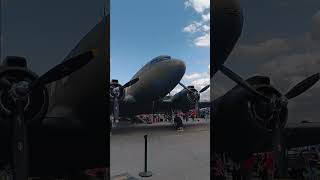 #Shorts. #MilitaryAircraft. Ex Military C-53 SkyTrooper Cargo Plane Ground Display August 10, 2024